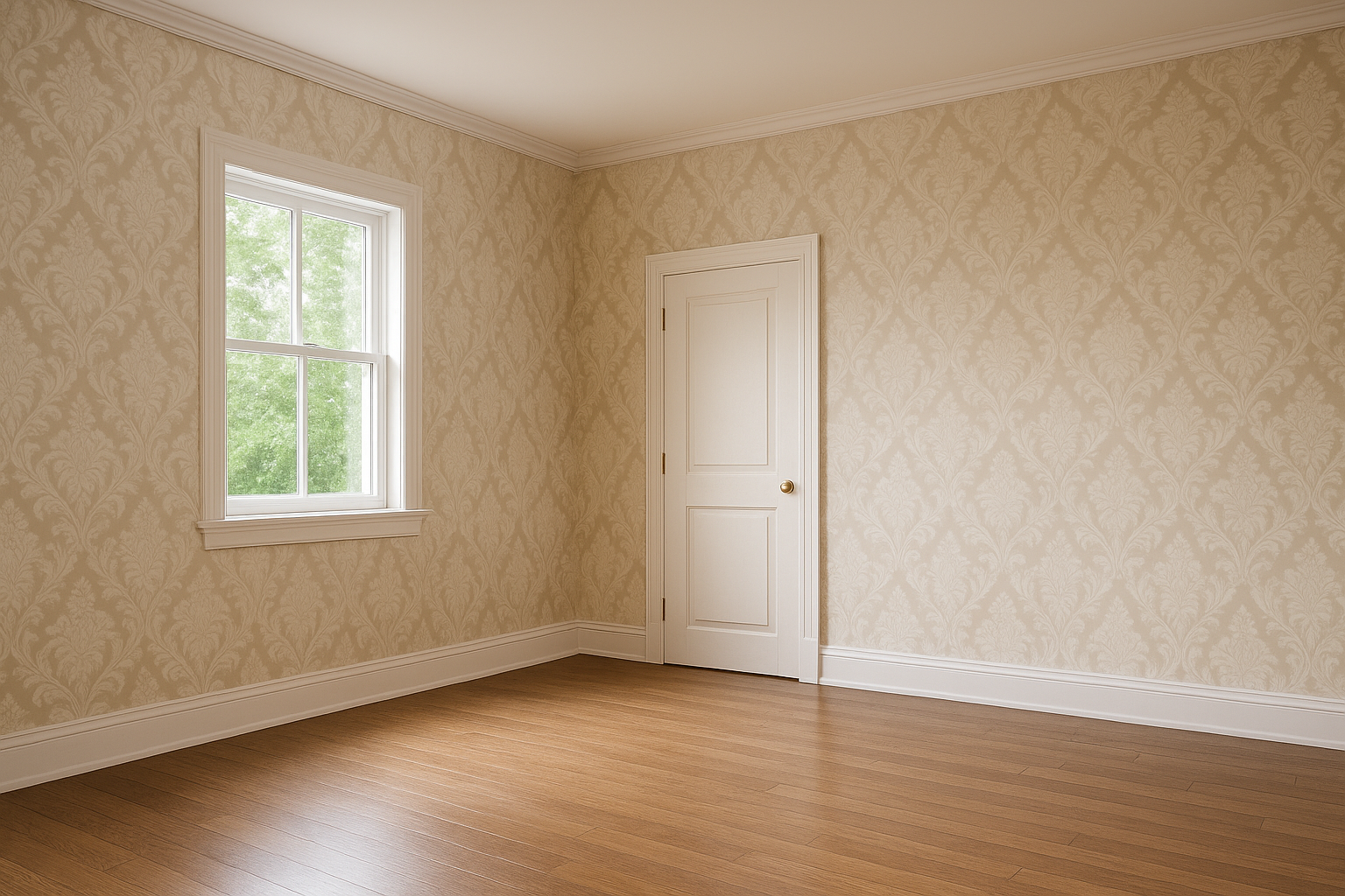 how to paint over wallpaper