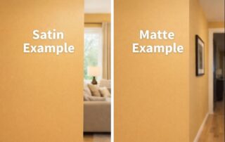satin paint vs. matte paint